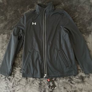 NEW Men’s Under Armour Ultimate Team Full-zip Black Jacket Size Medium 1259102